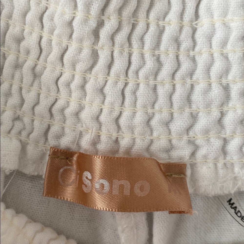 C Sono White Textured pants - Picture 6 of 10